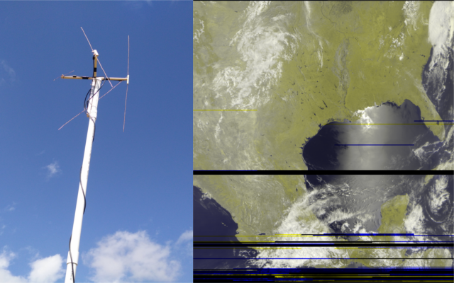 Satellite Image and Antenna